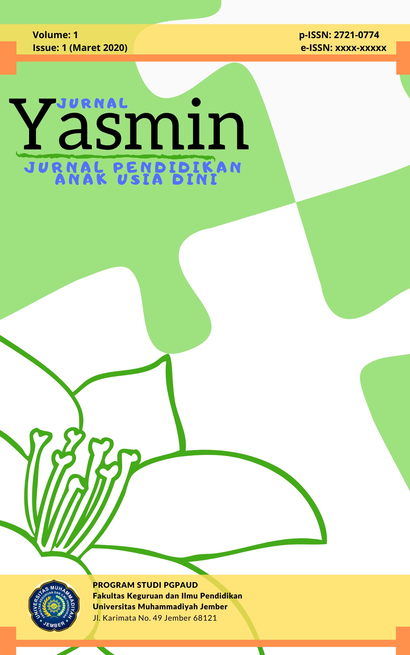 Cover Yasmin: Jurnal Pendidikan Anak Usia Dini